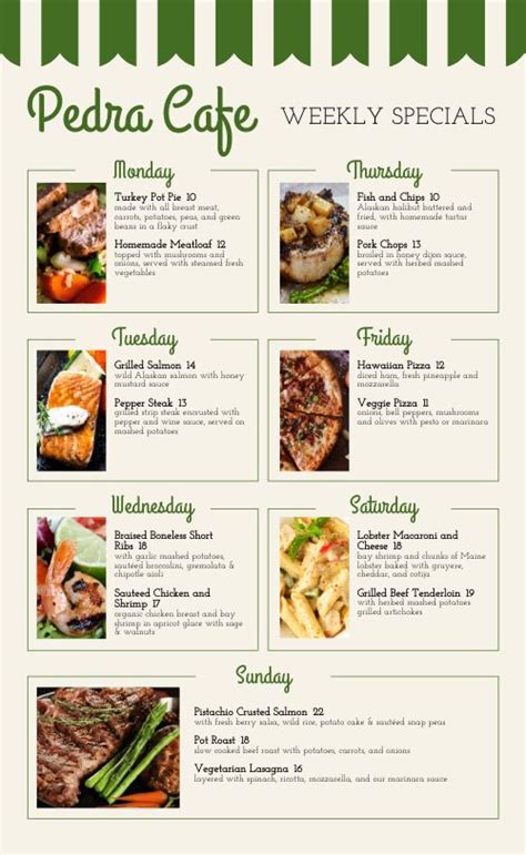 Cafe Daily Specials Menu Design Template by MustHaveMenus