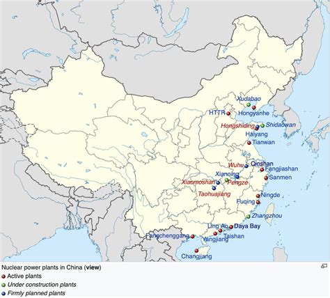 China Power Plant Map