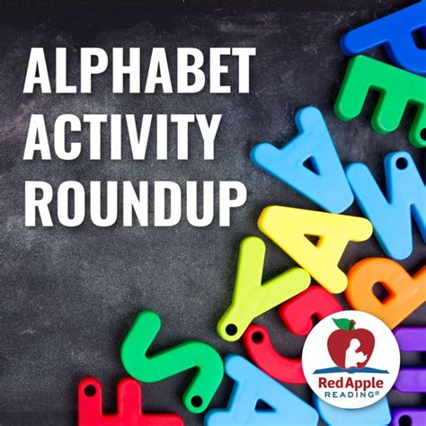 Alphabet Activity Roundup | Red Apple Reading Blog | Alphabet ...