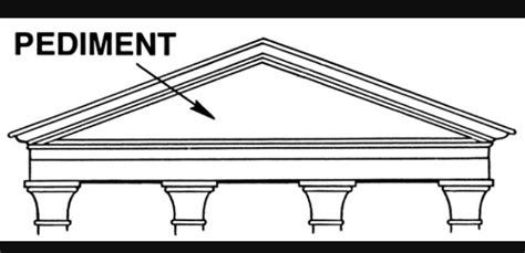 Pediment Black And White Prints, Pediment, Greek Art, Classical Architecture, Wall Panels ...