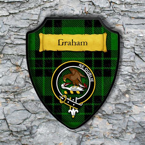 Graham Shield Plaque with Scottish Clan Coat of Arms Badge on | Etsy | Scottish clans, Clan ...