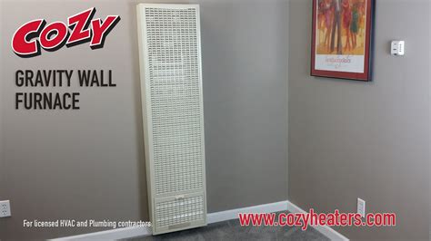 Gravity Wall Furnace Install - YouTube