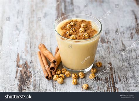 Boza or Bosa, traditional Turkish drink with roasted chickpea Boza or Bosa, traditional Turkish ...