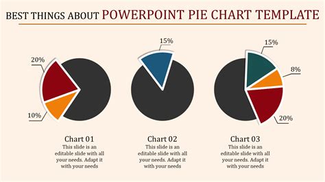 Multicolor Best PowerPoint Pie Chart Template Slides