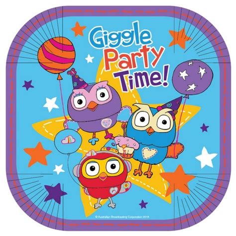 Giggle & Hoot Paper Party Plates 25.4cm 8 Pack | True Blue Toys Australia