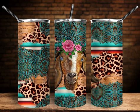 Boer Goat Tumbler Png Sublimation 20 Oz. Skinny Tumbler PNG | Etsy