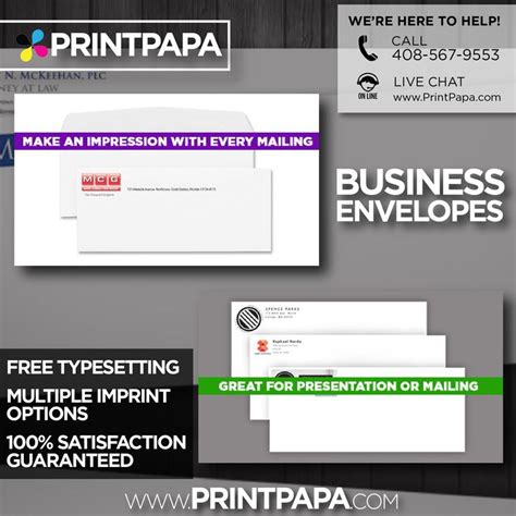 the business envelope is open and ready to be used as a print paa ad