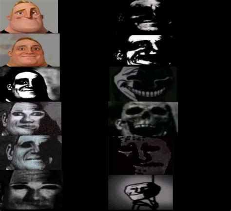 Uncanny Mr Incredible Meme Template