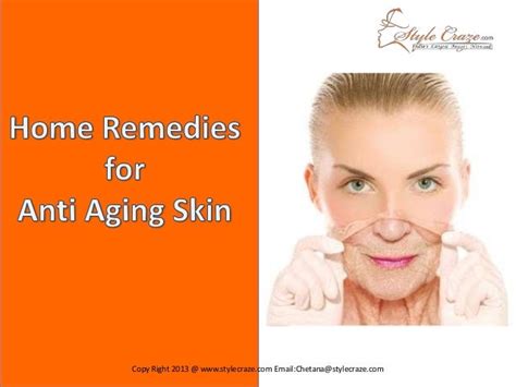 Home Remedies for Anti Aging Skin