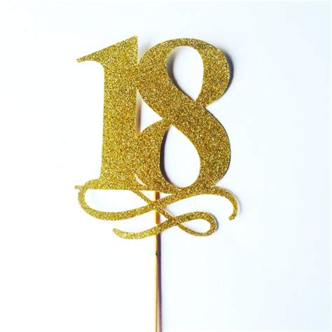 18 cake topper 18th birthday large cake toppers partygold