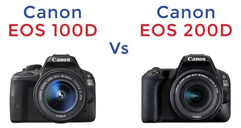 Canon EOS 100D vs Canon 200D Comparisons Review - GearOpen.com