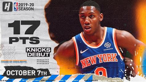 RJ Barrett IMPRESSIVE Knicks Debut Highlights vs Wizards | October 7 ...