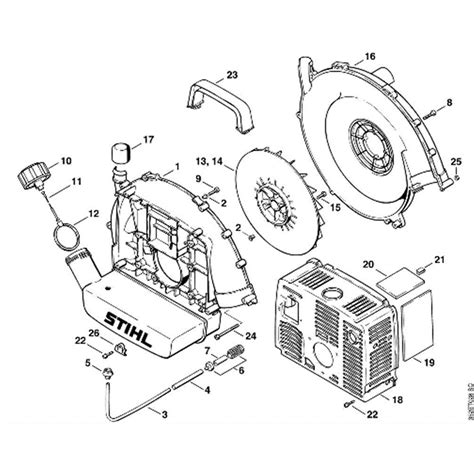 Stihl BR 400 Backpack Blower (BR 400) Parts Diagram, F-Fan housing