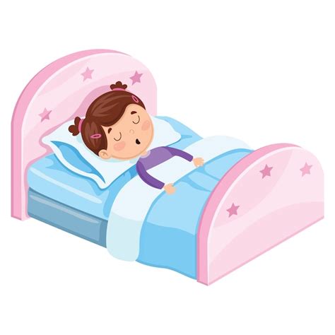 Premium Vector | Vector illustration of kid sleeping