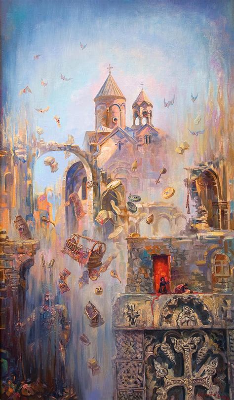 Devoted To The Saint Memory Of The Victims Of Armenian Genocide Painting by Meruzhan Khachatryan