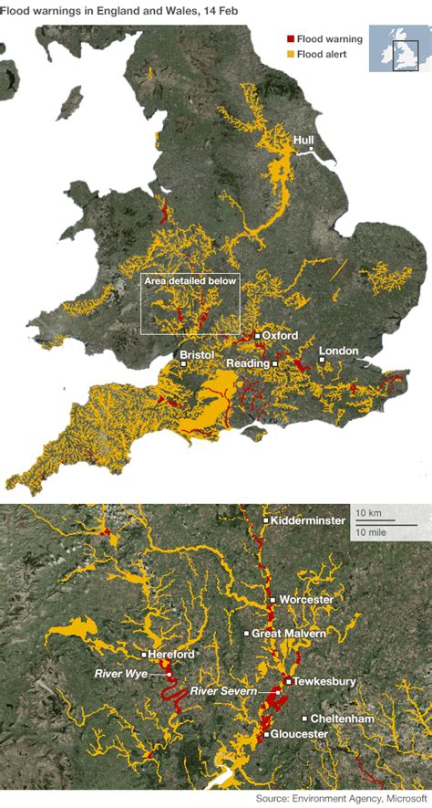 UK storms: Mapping the floods - BBC News