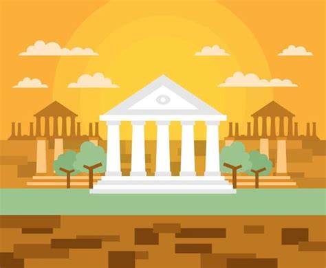 Cartoon Ancient Greece Building - Download Free Vectors, Clipart ...