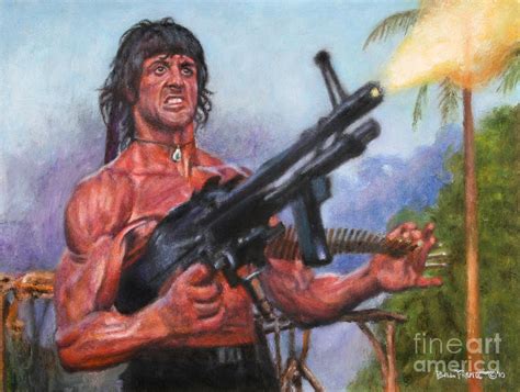 Rambo First Blood 2 Painting by Bill Pruitt - Pixels