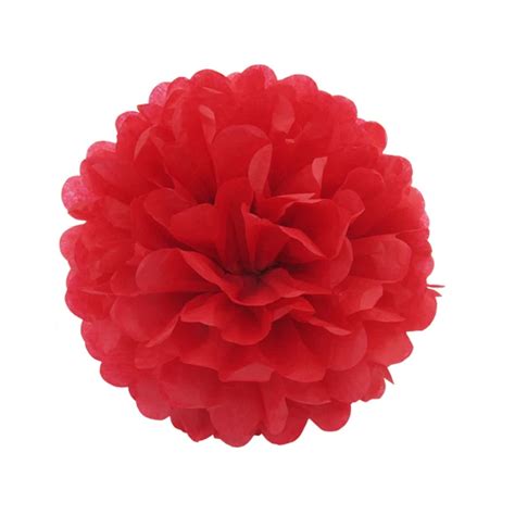 10pcs/lot Red Tissue Paper Pom Poms DIY Paper Flower Wedding Themed Party Shop Window Decoration ...