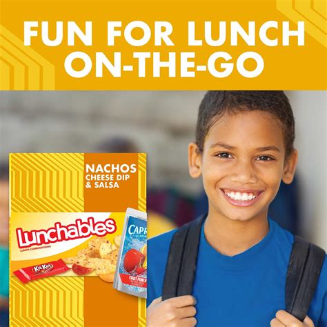 Buy Lunchables Nachos Cheese Dip & Salsa Meal Kit with Capri Sun Fruit Punch Drink & Kit Kat ...