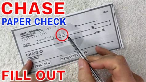 How To Fill Out Chase Paper Check 🔴 - YouTube