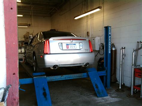 2008 Cadillac STS-V Corsa 14157 Exhaust install - Bruce's 2008 Cadillac ...