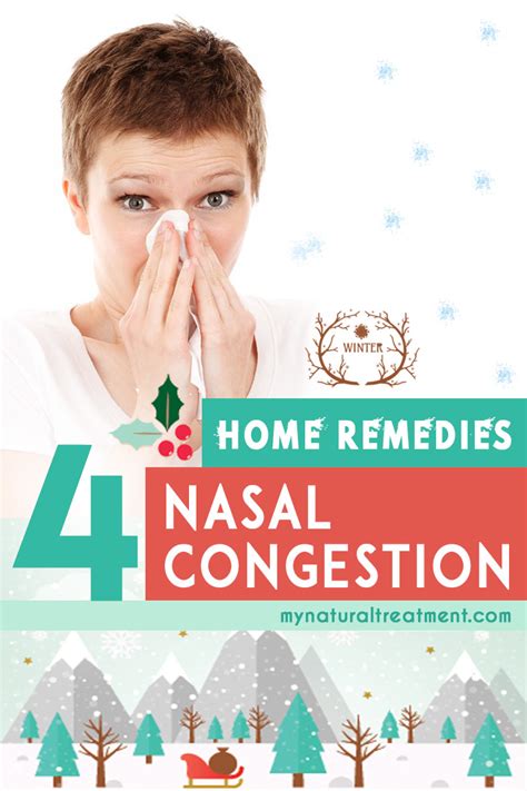 4 Home Remedies for Nasal Congestion | Nasal congestion, Nasal ...