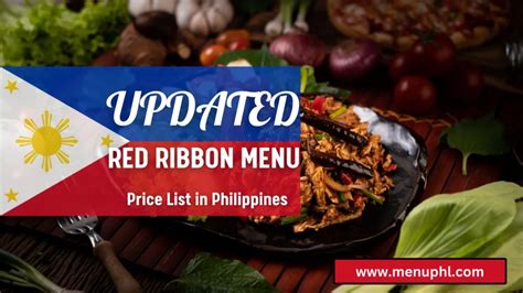 RED RIBBON MENU PHILIPPINES & UPDATED PRICES 2024