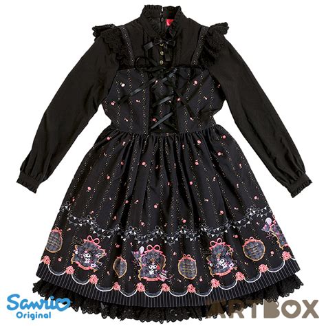 Buy Sanrio Kuromi Ribbon Series Long Sleeved Lolita Style Dress at ARTBOX