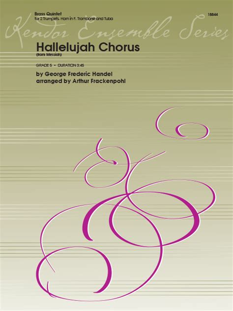 Hallelujah Chorus – Kendor Music Publishing