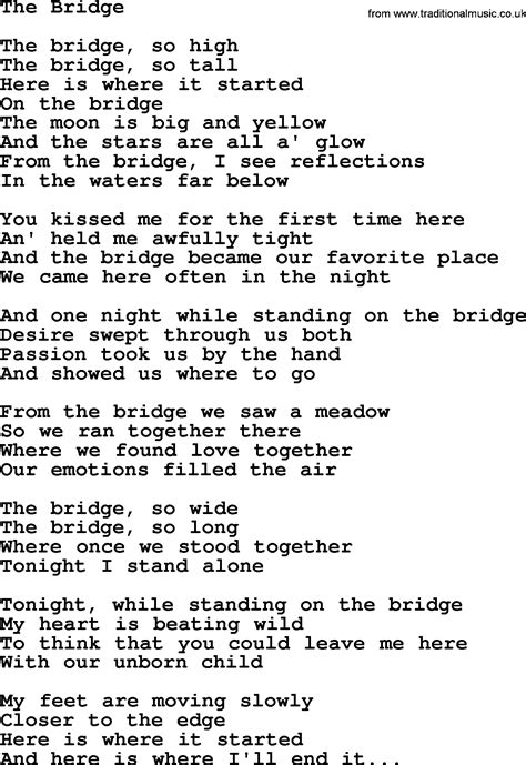 Dolly Parton song: The Bridge, lyrics