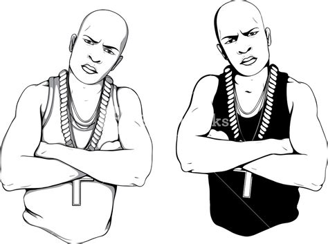 Vector Gangster Silhouettes Royalty-Free Stock Image - Storyblocks