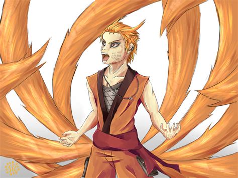 Kurama humanization by OkamiDanArt on DeviantArt