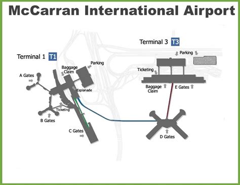 Las Vegas McCarran International Airport map