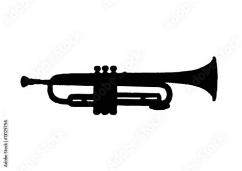 trumpet silhouette isolated vector illustration - Buy this stock vector and explore similar ...