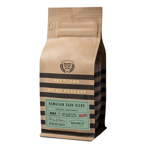 Hawaiian Dark Blend (Organic) - 10oz. - Peerless Coffee