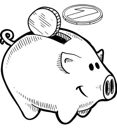 Toy Story Piggy Bank Coloring Page | Coloring pages, Piggy, Piggy bank