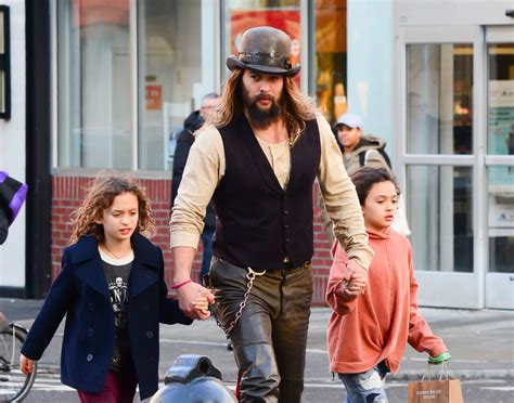 Jason Momoa takes a stroll with his kids in SoHo | Sandra Rose