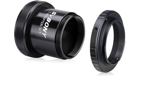 Svbony SV167 Telescope Mount Adapter, SCT Telescope Camera Adapter, All Metal T Ring Adapter ...