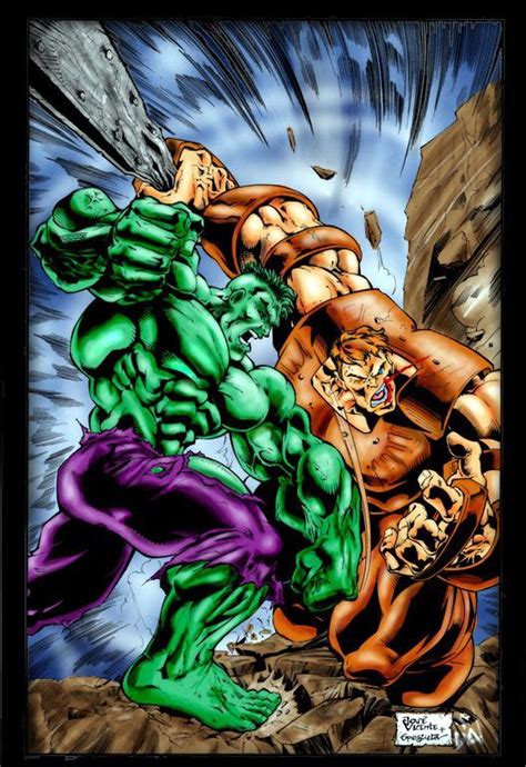 #Hulk #Fan #Art. (Hulk vs Juggernaut) By: José Vincent. ÅWESOMENESS ...