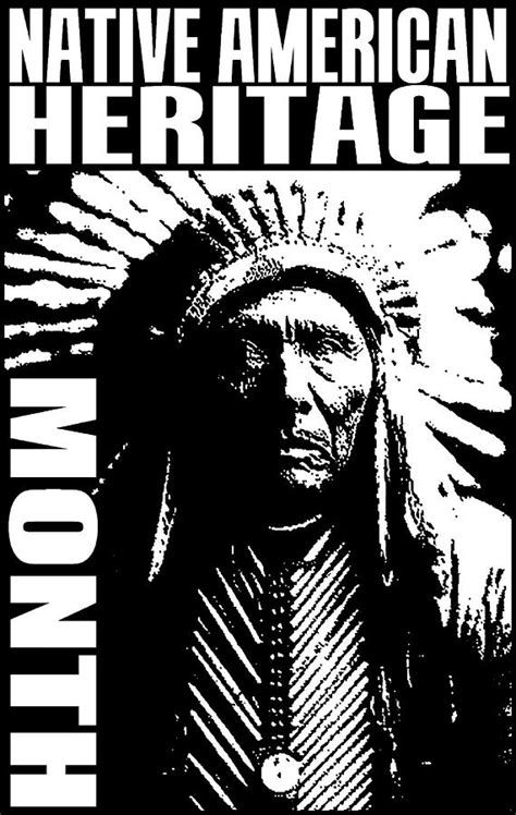 Native American Heritage Month Poster love Painting by Hughes Oscar ...