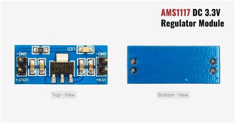 AMS1117 DC 3.3V Regulator Module | Schematic with Working Explanation : r/Electrothinks