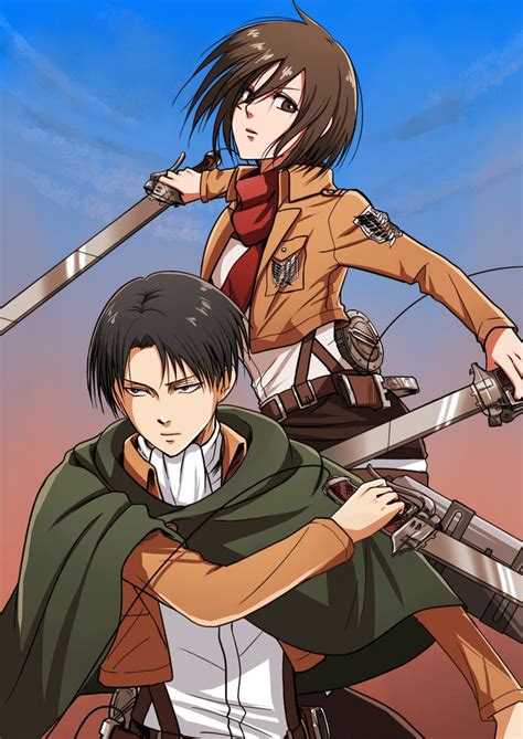 Rivaille (Levi) and Mikasa Ackerman | Levi & Mikasa | Pinterest