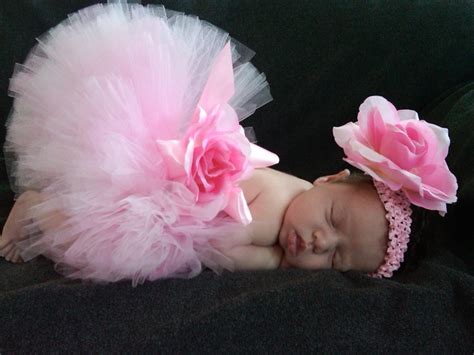 Pink Tutu Baby Tutu Pink Baby Tutu Custom Sewn 6'' by TutuTiara