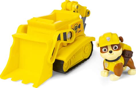 Buy Paw Patrol, Rubble’s Bulldozer Vehicle with Collectible Figure, for ...