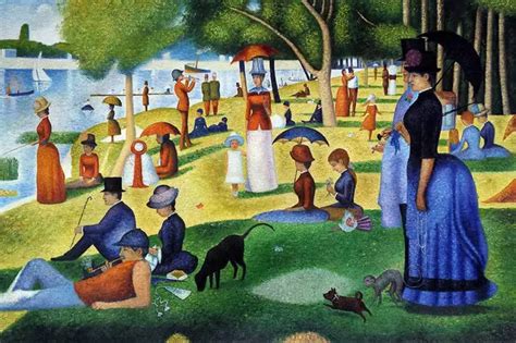 modern painting Sunday Afternoon on the Island of La Grande Jatte by Georges Seurat famous ...