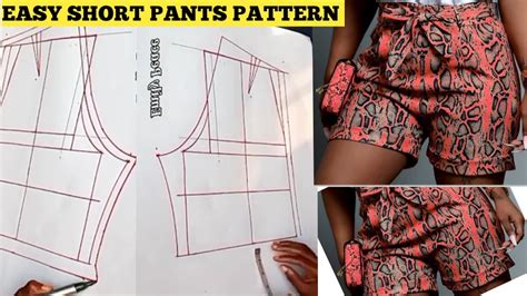 THE EASIEST WAY TO DRAFT A SHORT PANTS PATTERN | - YouTube