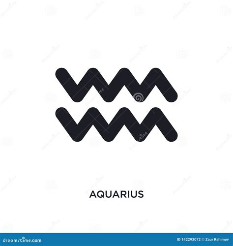 Aquarius Isolated Icon. Simple Element Illustration from Zodiac Concept ...