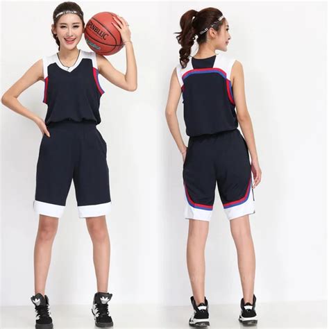 2017 Women Basketball Jersey Uniform Suit Shirt and Short Pants Team ...