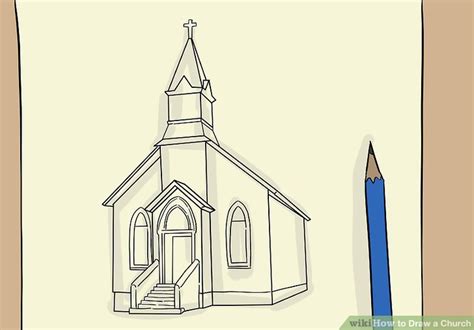 Drawing Of Church Building at PaintingValley.com | Explore collection of Drawing Of Church Building